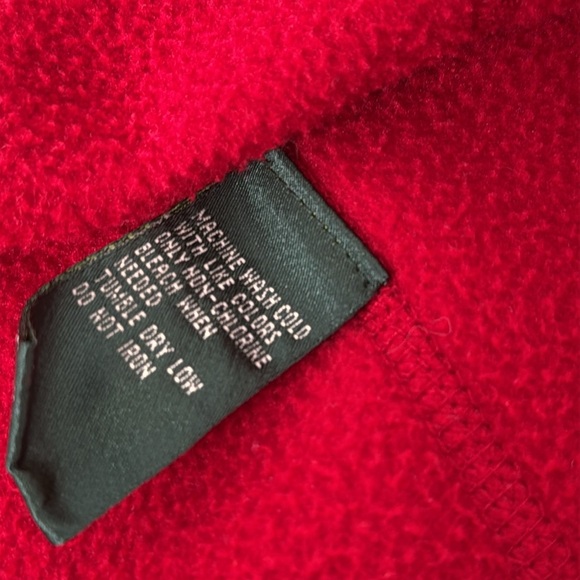 Lauren by Ralph Lauren red pullover quarter zip fleece - Picture 14 of 16